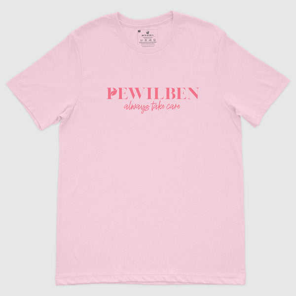 bloom pink rose tee